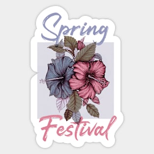 Spring Festival poster design Sticker